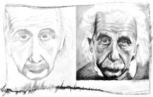 Einstein rajz